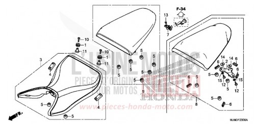 SIEGE VFR800FE de 2014